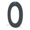 20 cm 3D House Numbers and Letters – Weather-Resistant Aluminum, Anthracite O view 1