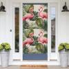 FZMVSQH Flamingo Palm Leaf Print Personalized Banner and Wall Hanging view 3