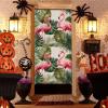 FZMVSQH Flamingo Palm Leaf Print Personalized Banner and Wall Hanging view 4
