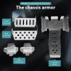 Orolotay Stainless Steel Chassis Armor and Axle Protection Underguard for Vanquish VS4-10 Phoenix VS410 RC Crawler Car, Upgrade Parts view 2