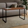 AKKE Coffee Table with Metal Legs, Laminated Top, 55 cm High, 50 x 50 cm view 1
