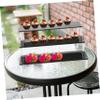 CHILDWEET Black Acrylic Display Stand, Three-Tiered view 3