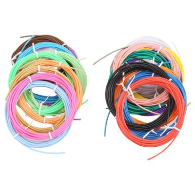 Orolotay 3D Printing Pen PCL Filament Refills, 1.75 mm, Pack of 20 Assorted Colors, Low Melting Temperature of 70°C, Gifts for Children (200 FU)
