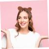 FRCOLOR 3-Pack Women's Bear-Ear Fabric Headbands view 4