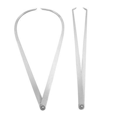 2-Piece 350 mm Stainless Steel Calipers for Inside and Outside Measurement