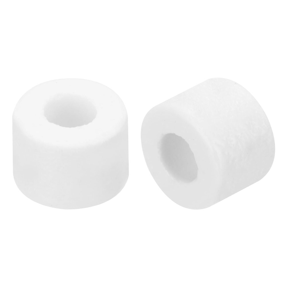 QUARKZMAN 30-Pack Flat Ceramic Washers, 5.5 mm ID x 12 mm OD, Gray and White