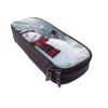 LRHCNZDCP Leather Pencil Case with Christmas Snowman Motif, Black, One Size view 1