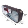 LRHCNZDCP Leather Pencil Case with Christmas Snowman Motif, Black, One Size view 4