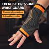 YEHIEL Gym Gloves, Fingerless Workout Gloves for Women and Men, Breathable, Orange, M view 2