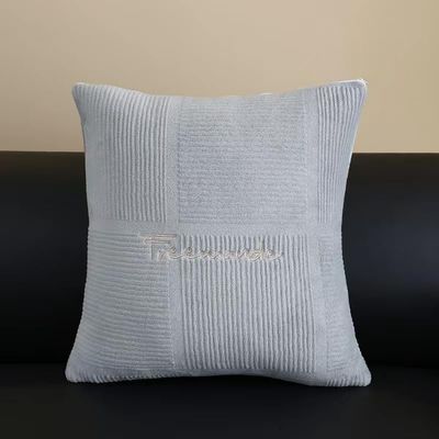 GKXLH Soft Milk Fleece 45 x 45 Cushion Cover for Couch Sofa (Light Gray/1 Pc)