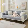 GKXLH Soft Milk Fleece 45 x 45 Cushion Cover for Couch Sofa (Light Gray/1 Pc) view 3