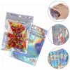 100 Holographic Self-Sealing Bags, 3.5 x 4.7 in, Iridescent Resealable Bags for Cookies, Tea, and Jewelry view 3
