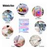 100 Holographic Self-Sealing Bags, 3.5 x 4.7 in, Iridescent Resealable Bags for Cookies, Tea, and Jewelry view 4