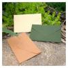 GSJNHY 20 Kraft Envelopes, 70 x 105 mm, Linen-Textured Triangle Design view 4