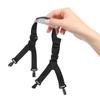 Adjustable Y-Shaped Safety Helmet Strap with Chin Guard, Black view 1