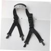 Adjustable Y-Shaped Safety Helmet Strap with Chin Guard, Black view 2