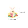 MAGICLULU Easter Egg Hanging Decorations with Bunny Motif view 2