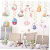 MAGICLULU Easter Egg Hanging Decorations with Bunny Motif view 3
