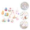 MAGICLULU Easter Egg Hanging Decorations with Bunny Motif view 4