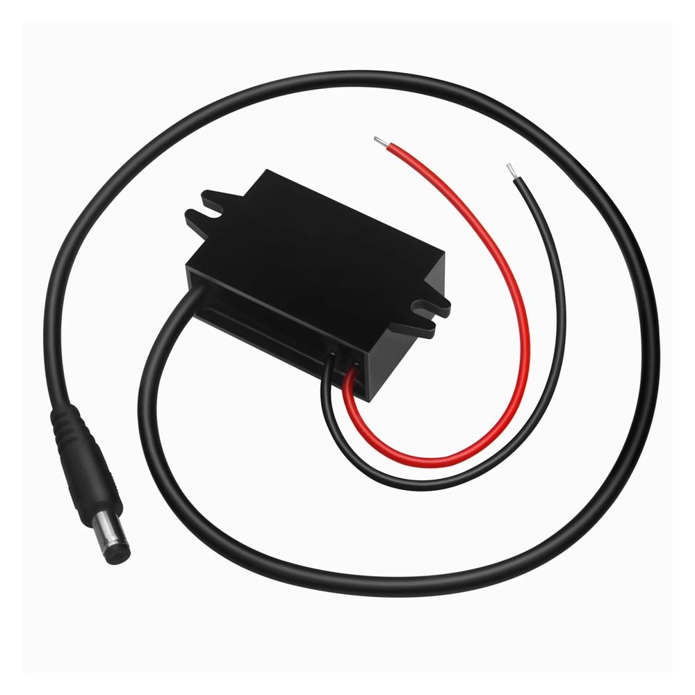 AC24V to DC5V Step-Down Voltage Regulator, 1A/3A/5A Solar Power Supply Inverter Buck Transformer Module (3A, ABS Plastic, M)