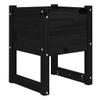 NQJIBUE Home Garden Black Planter, 40 x 40 x 52.5 cm, Solid Pine view 2