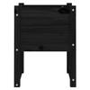 NQJIBUE Home Garden Black Planter, 40 x 40 x 52.5 cm, Solid Pine view 4