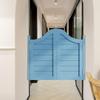 Zhixubah Blue Wood Cafe Saloon Swing Door, W108 x H100 cm view 2