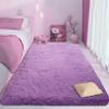 CUIMEI Shaggy Bedroom Runner Rug 180 x 300 cm, Purple view 1