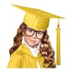 Unisex Black Graduation Cap, Adjustable Bachelor Hat view 2