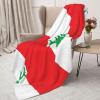 WZYCWB Lebanon Flag Flannel Children's Blanket, 127 x 101.6 cm view 3
