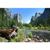 Aoihrraan 9 x 6 ft Nature Landscape Photography Backdrop, Mountain River Pine Forest view 1