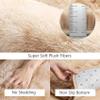 CUIMEI Fluffy Rug for Kids’ Room, 200 x 380 cm, Shaggy Soft, Non-Slip, Durable, Foldable, Cream view 3