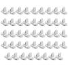 44-Piece Silver Metal Shelf Supports, L-Shaped view 1