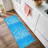Siunwdiy Washable Non-Slip Runner Rug, Blue 3D Pattern, Customizable Length, 140 x 100 cm view 2