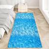 Siunwdiy Washable Non-Slip Runner Rug, Blue 3D Pattern, Customizable Length, 140 x 100 cm view 3
