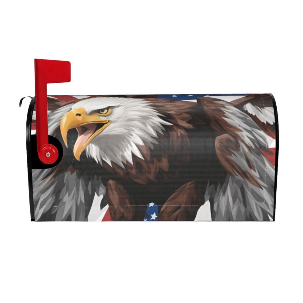 American Flag Magnetic Mailbox Cover for Christmas Decoration