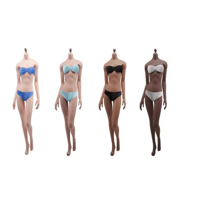 VUSLB 1/6-Scale Female Body, 12-Inch Seamless Super-Flexible Action Figure Body, Medium Bust, S02B Black Skin