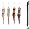 VUSLB 1/6-Scale Female Body, 12-Inch Seamless Super-Flexible Action Figure Body, Medium Bust, S02B Black Skin view 2