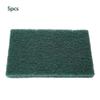 5 Industrial Abrasive Hand Scrubbing Sponges for Cleaning and Finishing, Green view 2