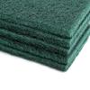5 Industrial Abrasive Hand Scrubbing Sponges for Cleaning and Finishing, Green view 3