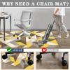90 x 160 cm Chair Mat for Hard Floors and Carpet view 4