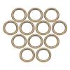 QUARKZMAN 32-Pack 38 mm O-Ring Key Rings for DIY Crafts, Leather Belts and Macramé, Bronze view 1