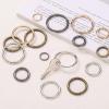 QUARKZMAN 32-Pack 38 mm O-Ring Key Rings for DIY Crafts, Leather Belts and Macramé, Bronze view 3