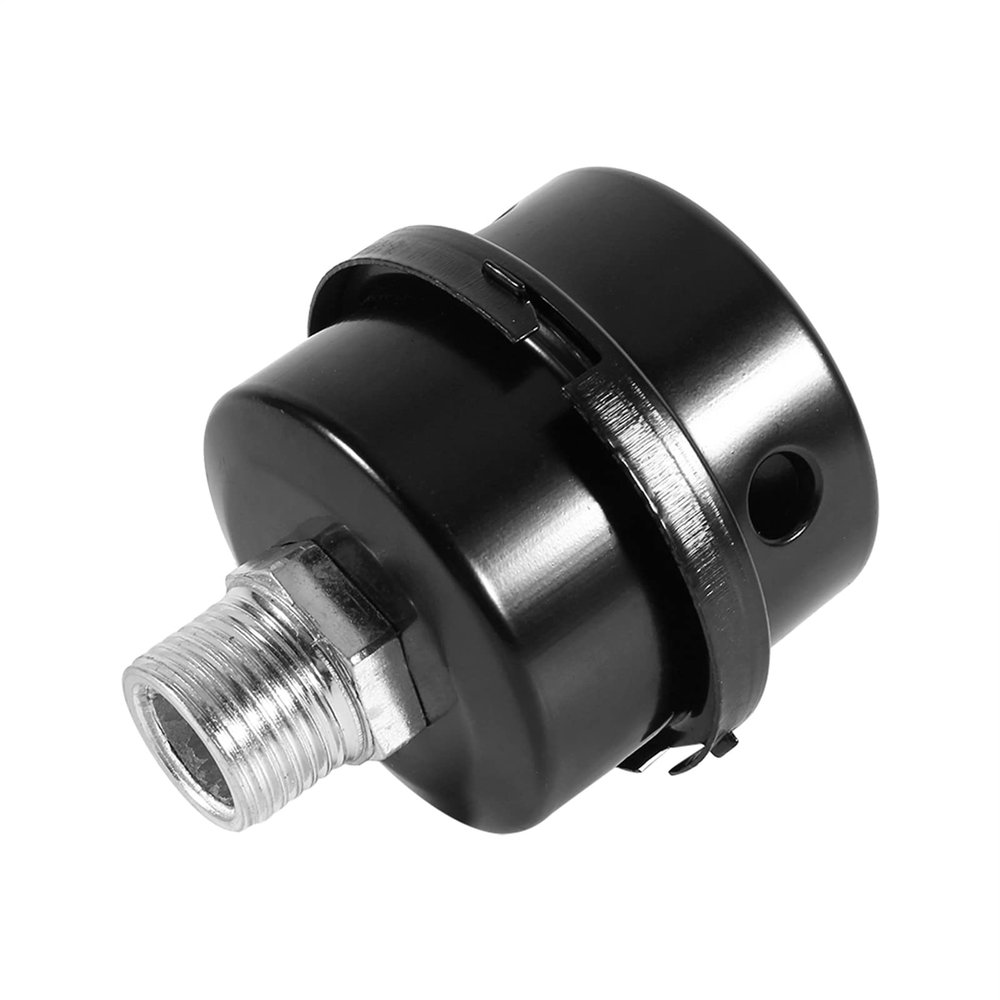 Intake Filter Silencer, G1/2 Thread, for Oil-Free Air Compressors, 50 x 50 x 20 mm