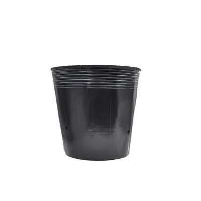 FBTTPUGL 50-Pack Thickened Plastic Seedling Grow Bags, Nursery Pots for Vegetables, Flowers and Fruit (15 x 13 cm)