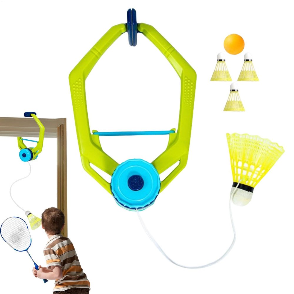 Badminton Training Tool with Rebound Ball and String