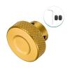 QUARKZMAN Aluminum Alloy Handwheel, 30 mm OD, 4 mm Bore, Gold Tone view 3