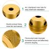 QUARKZMAN Aluminum Alloy Handwheel, 30 mm OD, 4 mm Bore, Gold Tone view 4