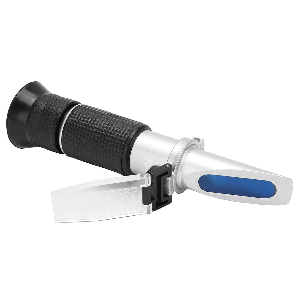 Portable High-Precision Syrup Refractometer, 28–62% Brix, Imported Prism, Aluminum