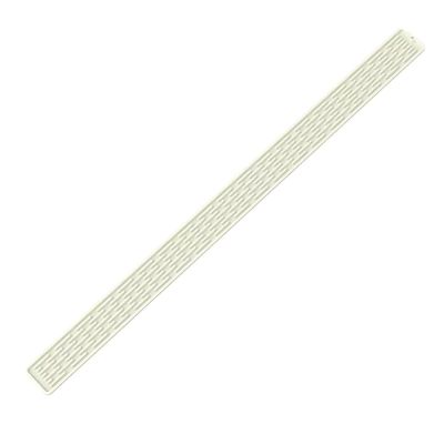 Extended Sink Drain Mat with Narrow Edge, Cream, 55 x 8.8 cm